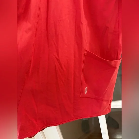 Free People Movement Hot Shot Tee Romper - Size M - Winterberry Red - Picture 6 of 9